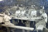 Занятия по лепке в детском саду завода № 654. Июнь 1942 г. 